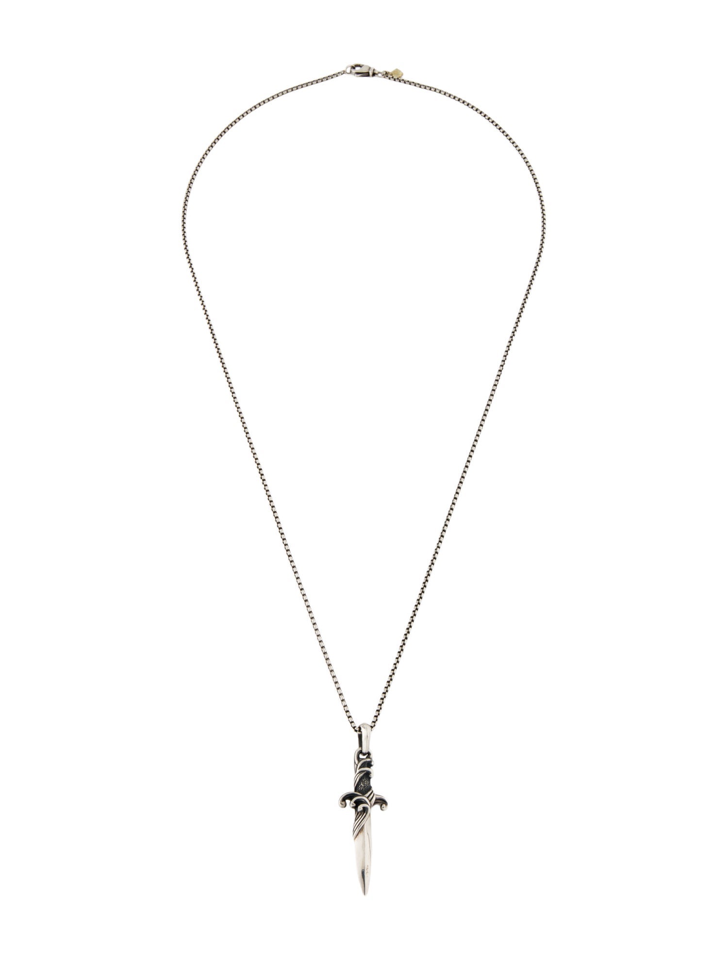 David Yurman Dagger Amulet Pendant Necklace
