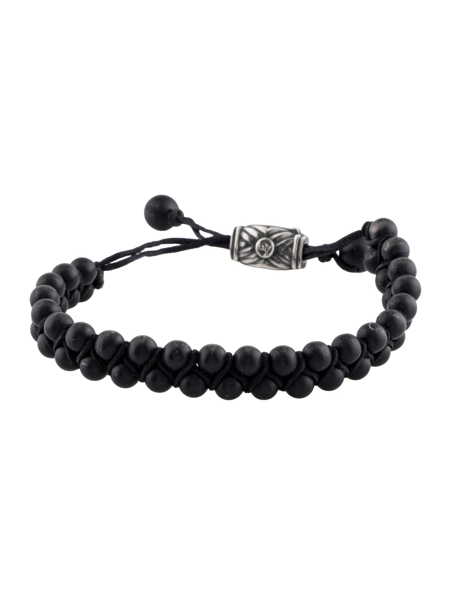 David Yurman Spiritual Beads Two Row Woven Bracelet