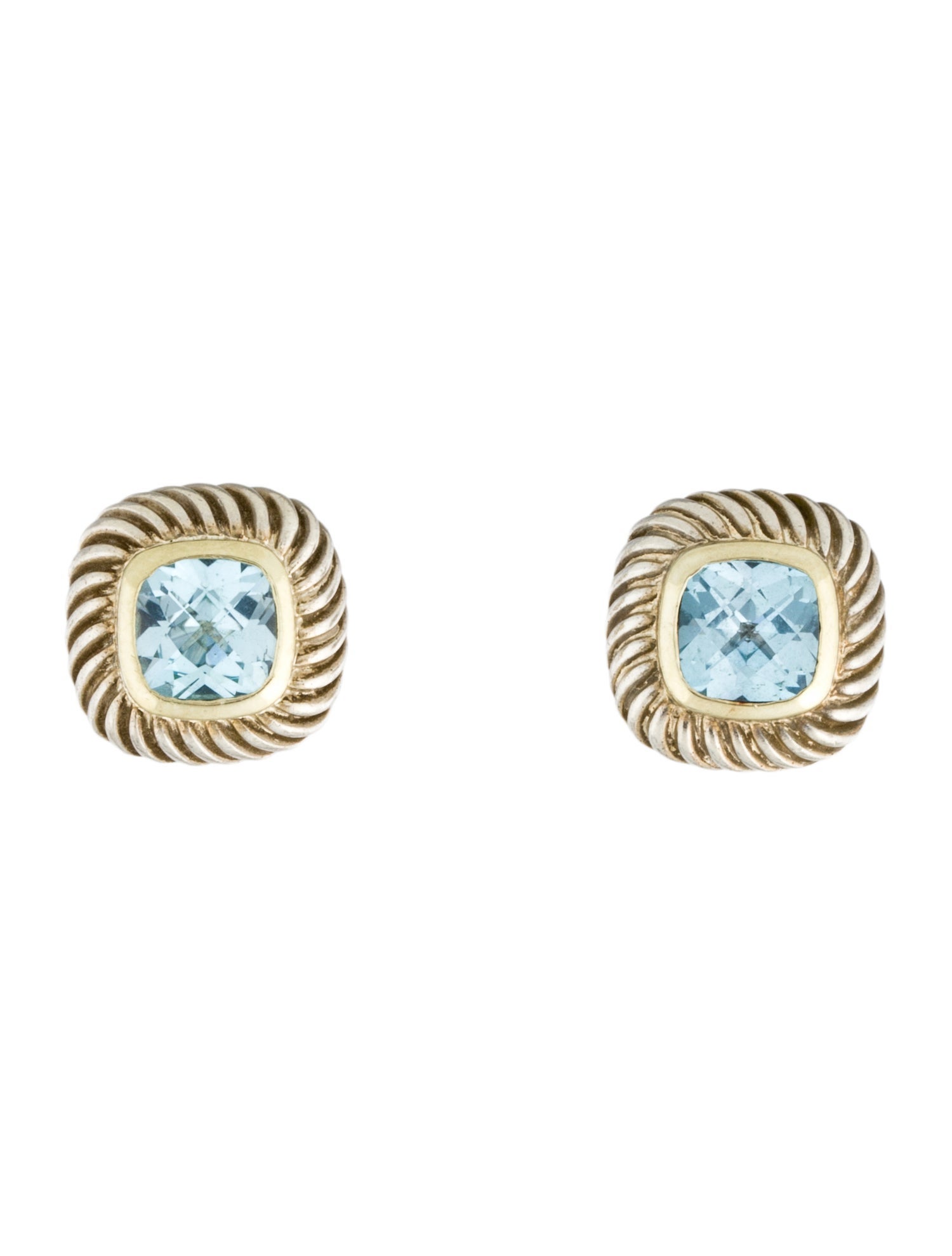 David Yurman Topaz Albion Stud Earrings
