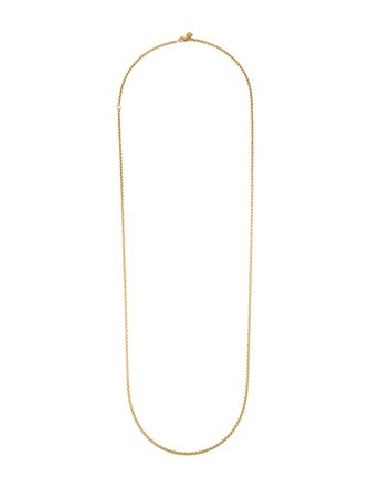 David Yurman 18K Box Chain Necklace