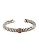 David Yurman Sapphire Cable Candy Station Cuff Bracelet