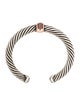 David Yurman Sapphire Cable Candy Station Cuff Bracelet