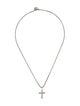 David Yurman Two-Tone Petite X Cross Pendant Necklace