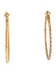 David Yurman 18K Cable Hoop Earrings