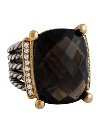 David Yurman Smoky Quartz & Diamond Wheaton® Cocktail Ring