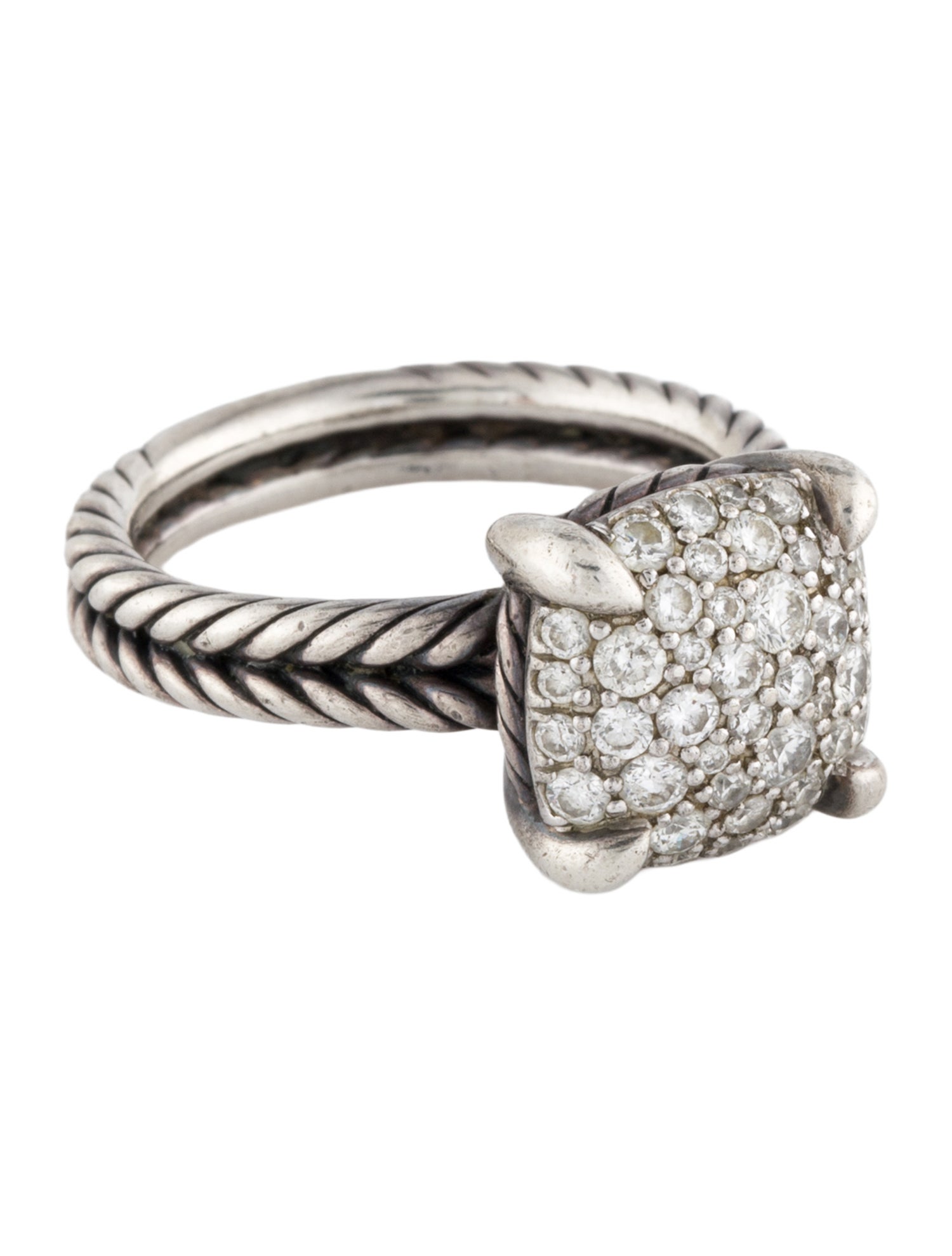 David Yurman Diamond Chatelaine Cocktail Ring