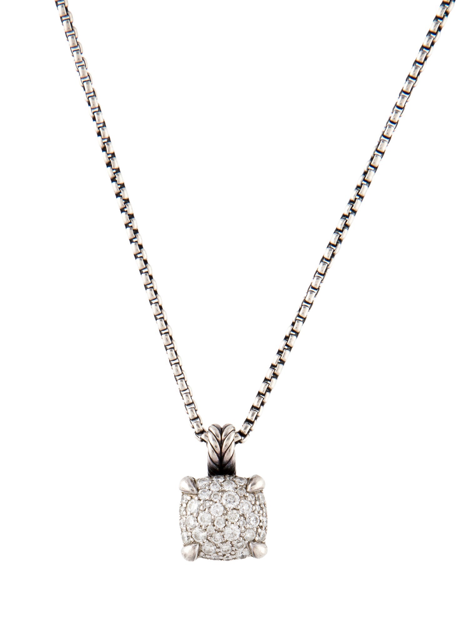 David Yurman Diamond Chatelaine Pendant Necklace