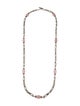David Yurman 1.45ctw Diamond & Rose Quartz Figaro Station Necklace