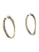 David Yurman Two-Tone Crossover XL Hoop Earrings