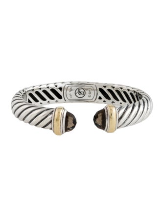 David Yurman Smoky Quartz Waverly Cuff Bracelet