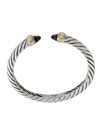 David Yurman Smoky Quartz Waverly Cuff Bracelet