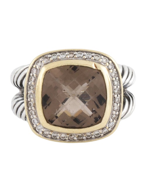 David Yurman Smoky Quartz & Diamond Albion Ring