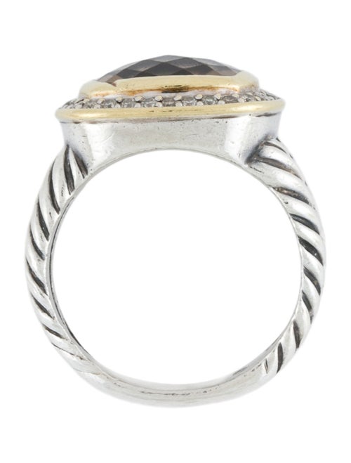 David Yurman Smoky Quartz & Diamond Albion Ring