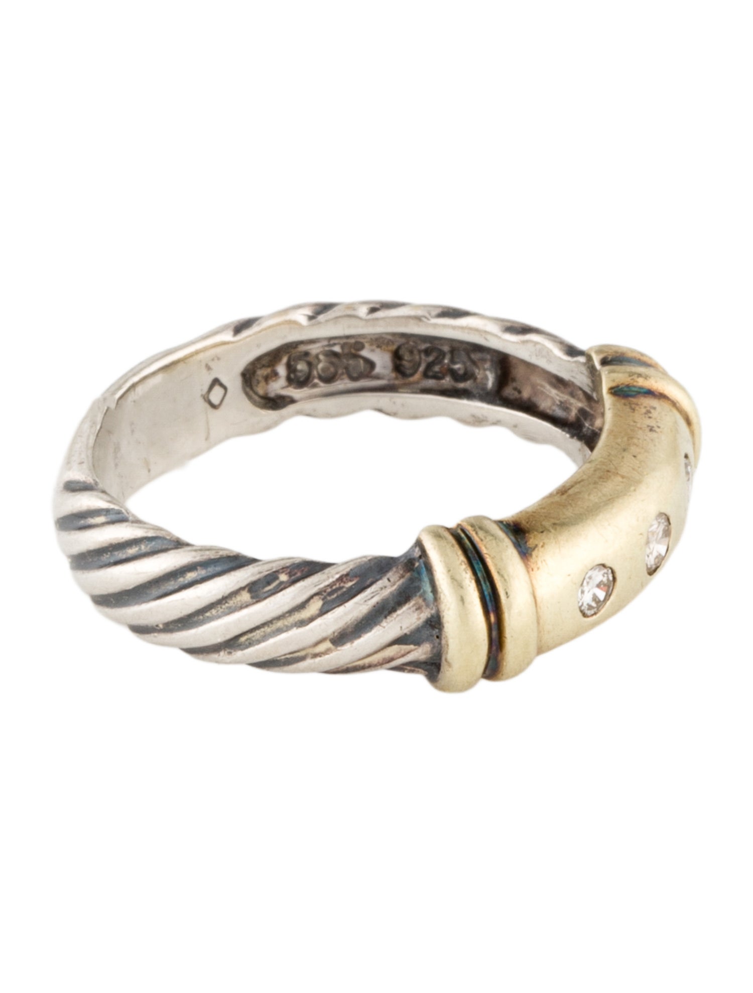 David Yurman Diamond Metro Cable Band