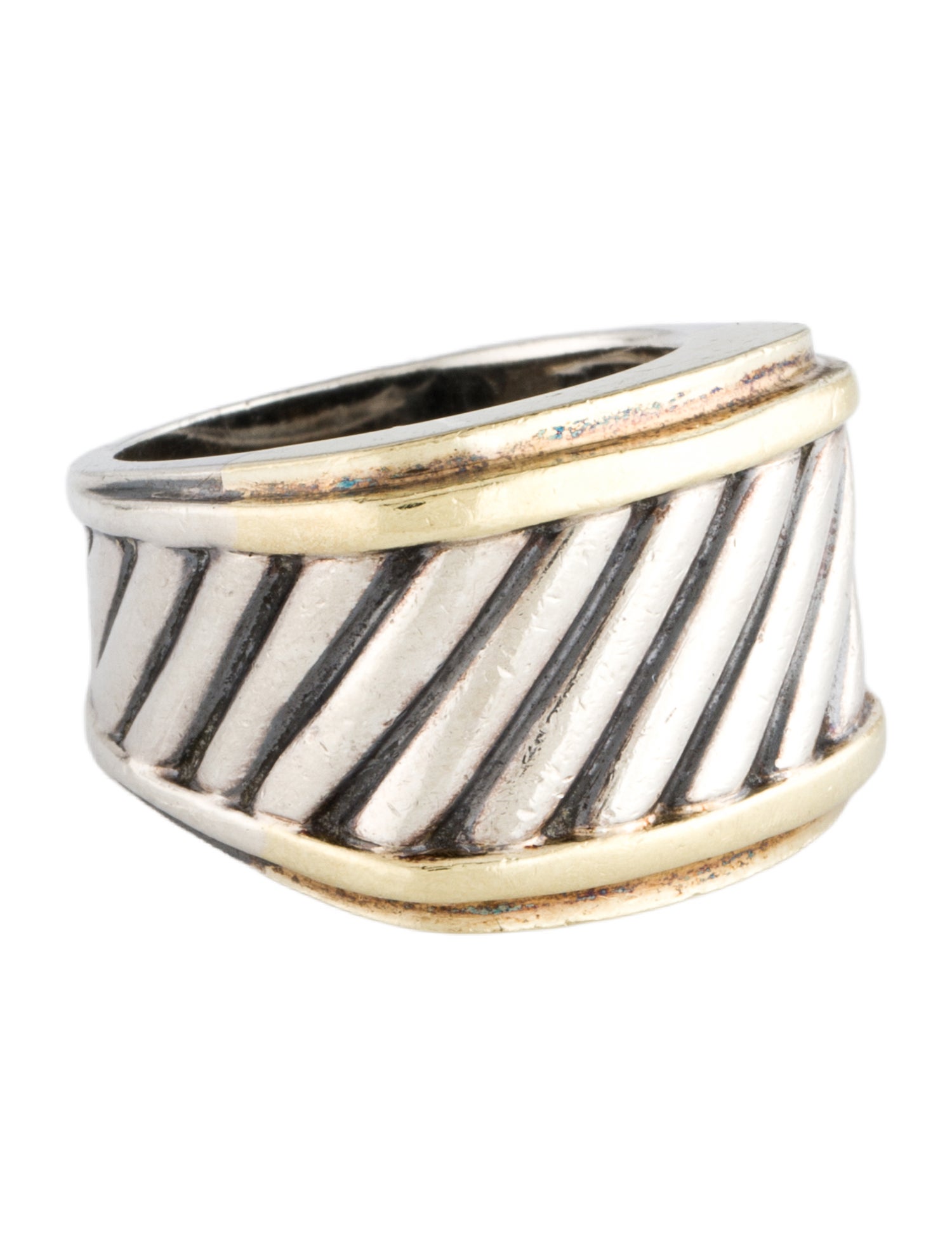 David Yurman Two-Tone Cable Classic Ring
