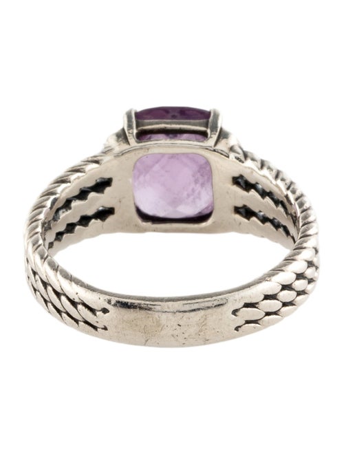David Yurman Amethyst & Diamond Petite Wheaton Cocktail Ring