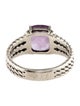 David Yurman Amethyst & Diamond Petite Wheaton Cocktail Ring