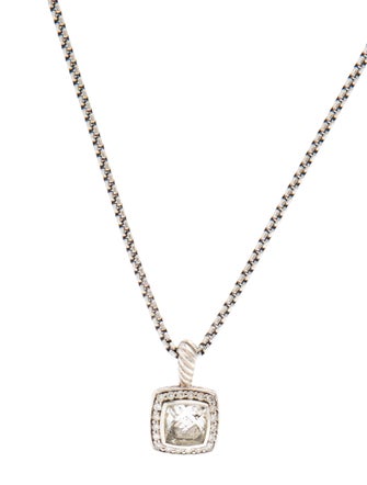 David Yurman Topaz & Diamond Petite Albion Pendant Necklace