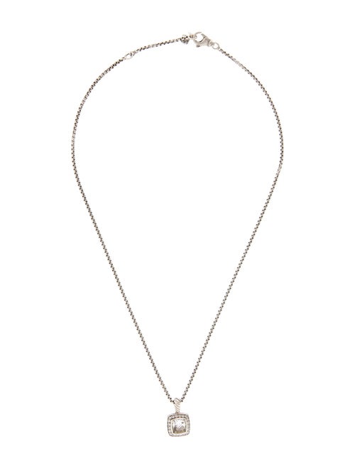 David Yurman Topaz & Diamond Petite Albion Pendant Necklace
