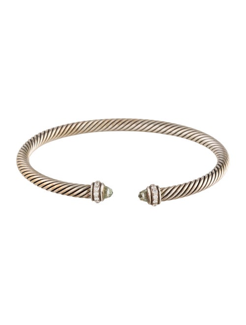 David Yurman Prasiolite & Diamond Classic Cable Bracelet