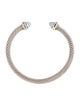 David Yurman Chalcedony & Diamond Classic Cable Cuff