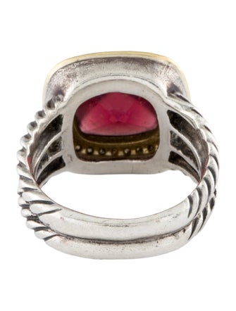 David Yurman Garnet & Diamond Albion Cocktail Ring