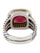 David Yurman Garnet & Diamond Albion Cocktail Ring