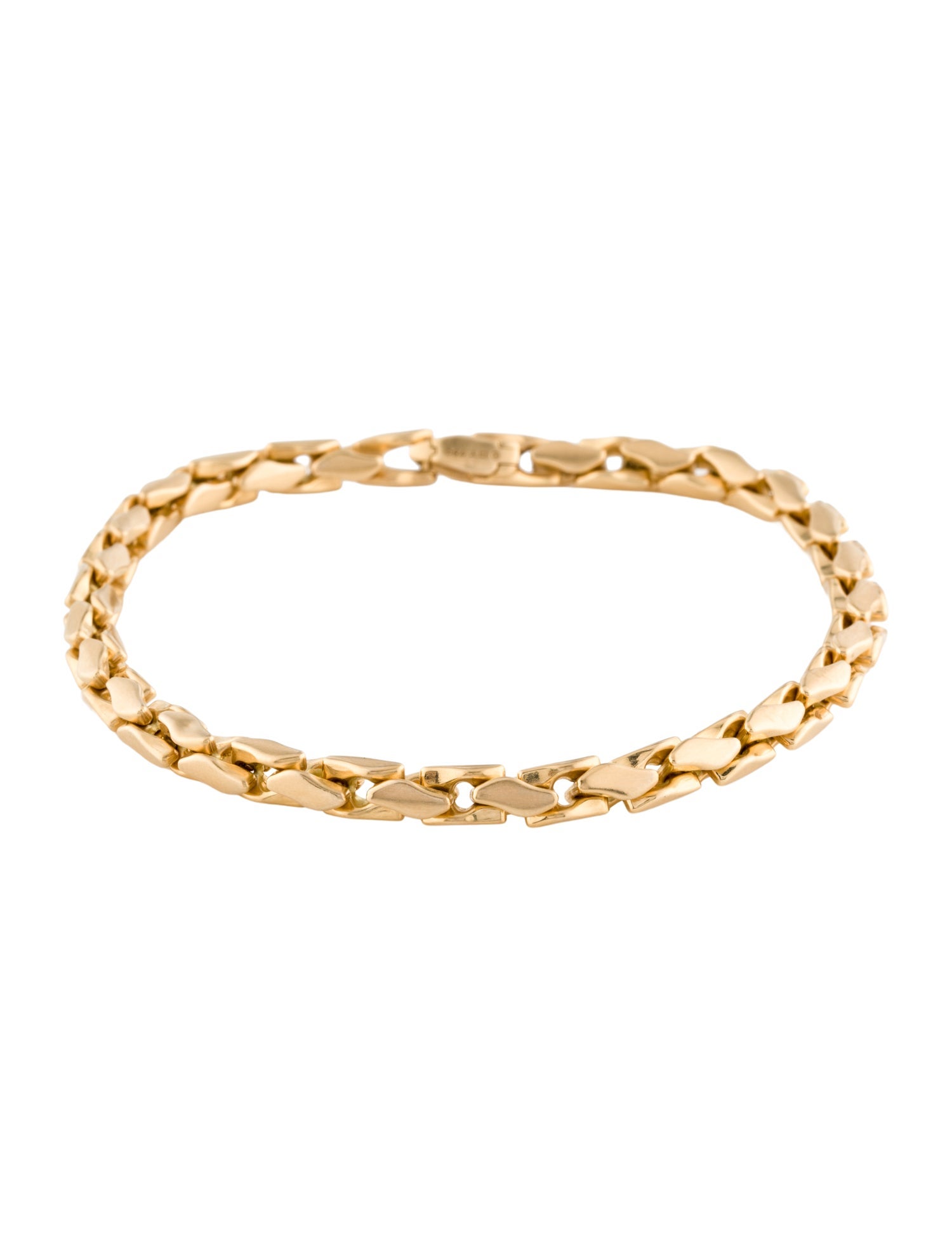 David Yurman 18K Fluted Chain Bracelet