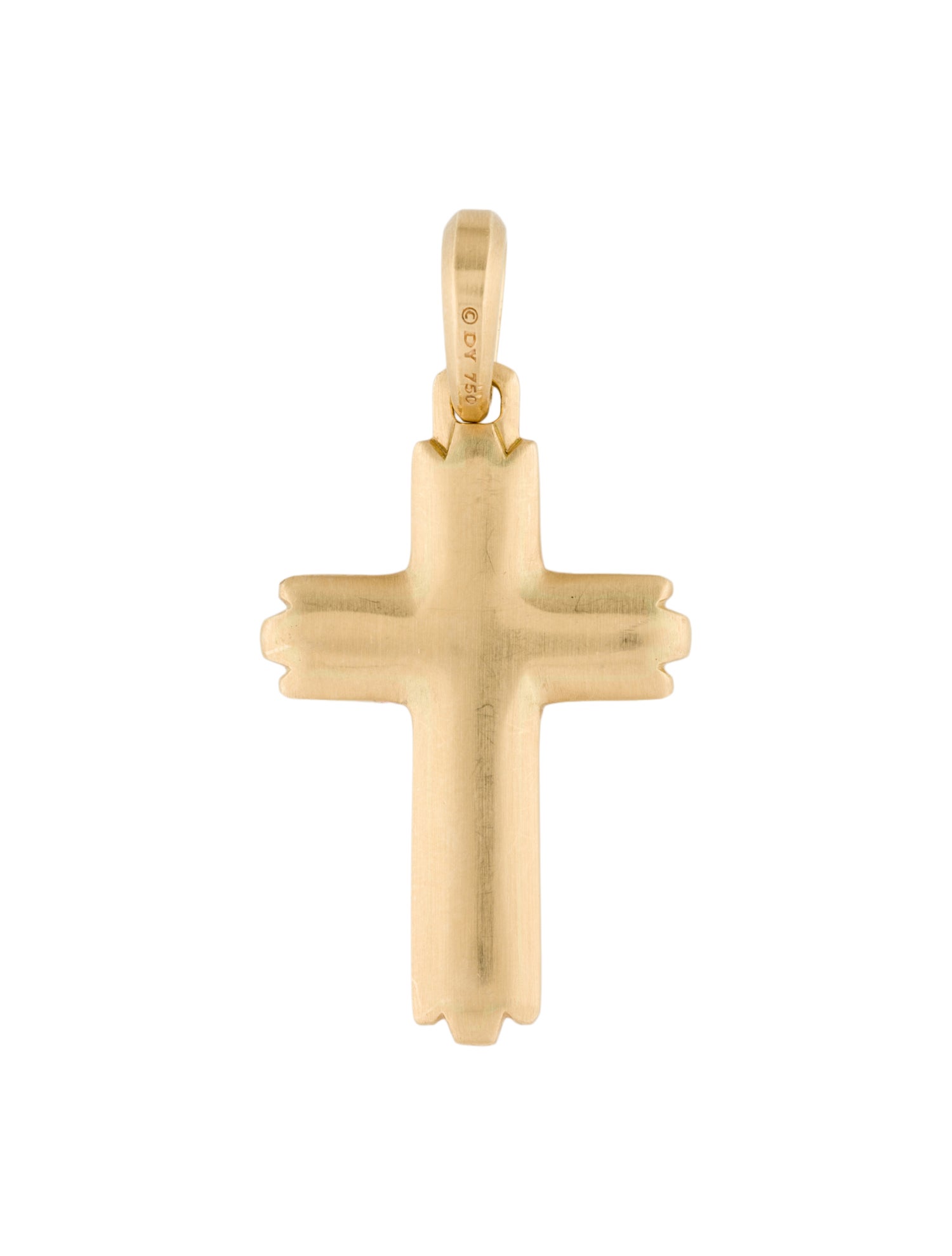 David Yurman 18K Amulet Cross Pendant