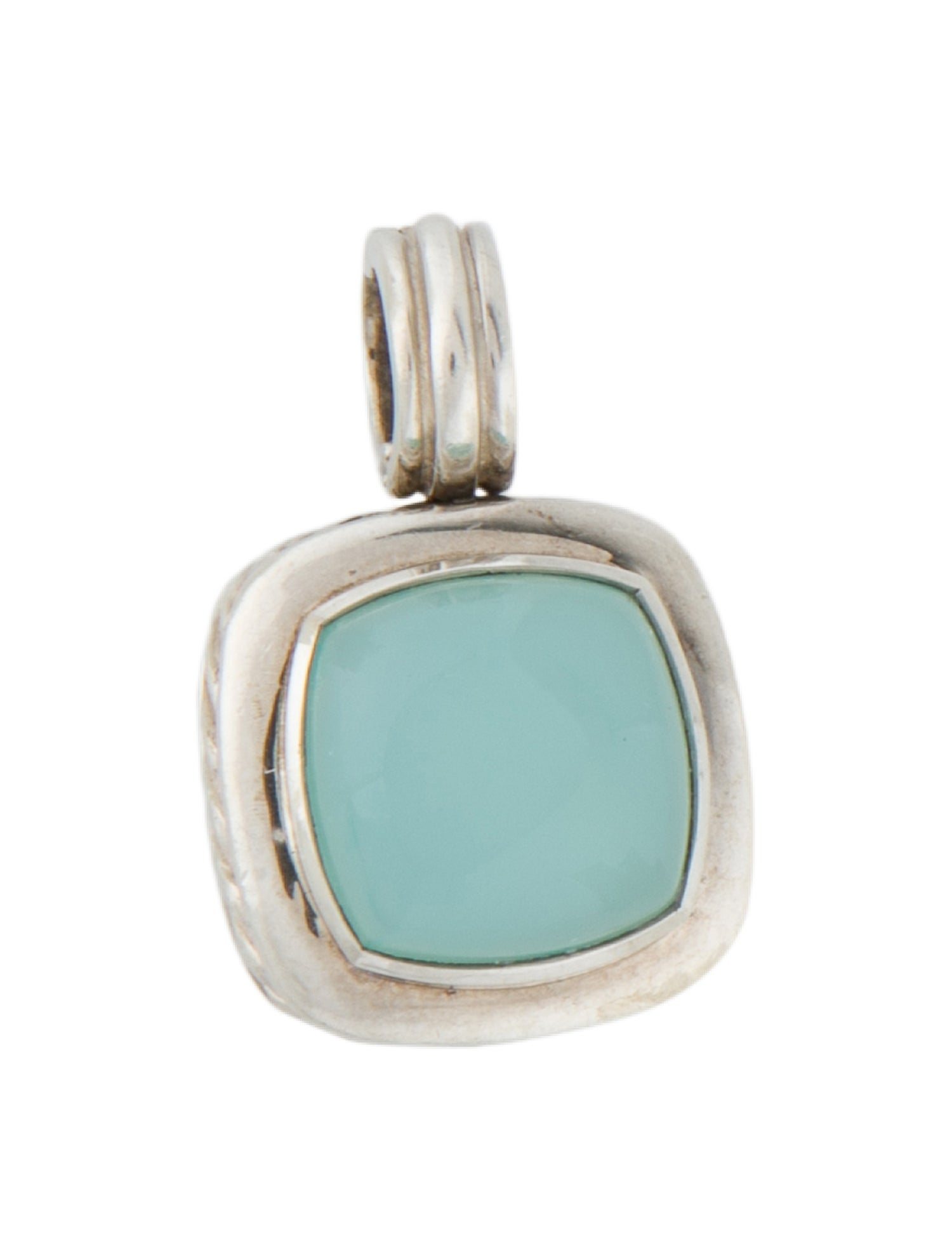 David Yurman Dyed Chalcedony Albion Enhancer Pendant