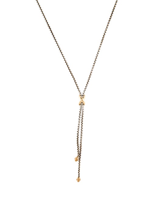 David Yurman Petite X Lavalier Necklace