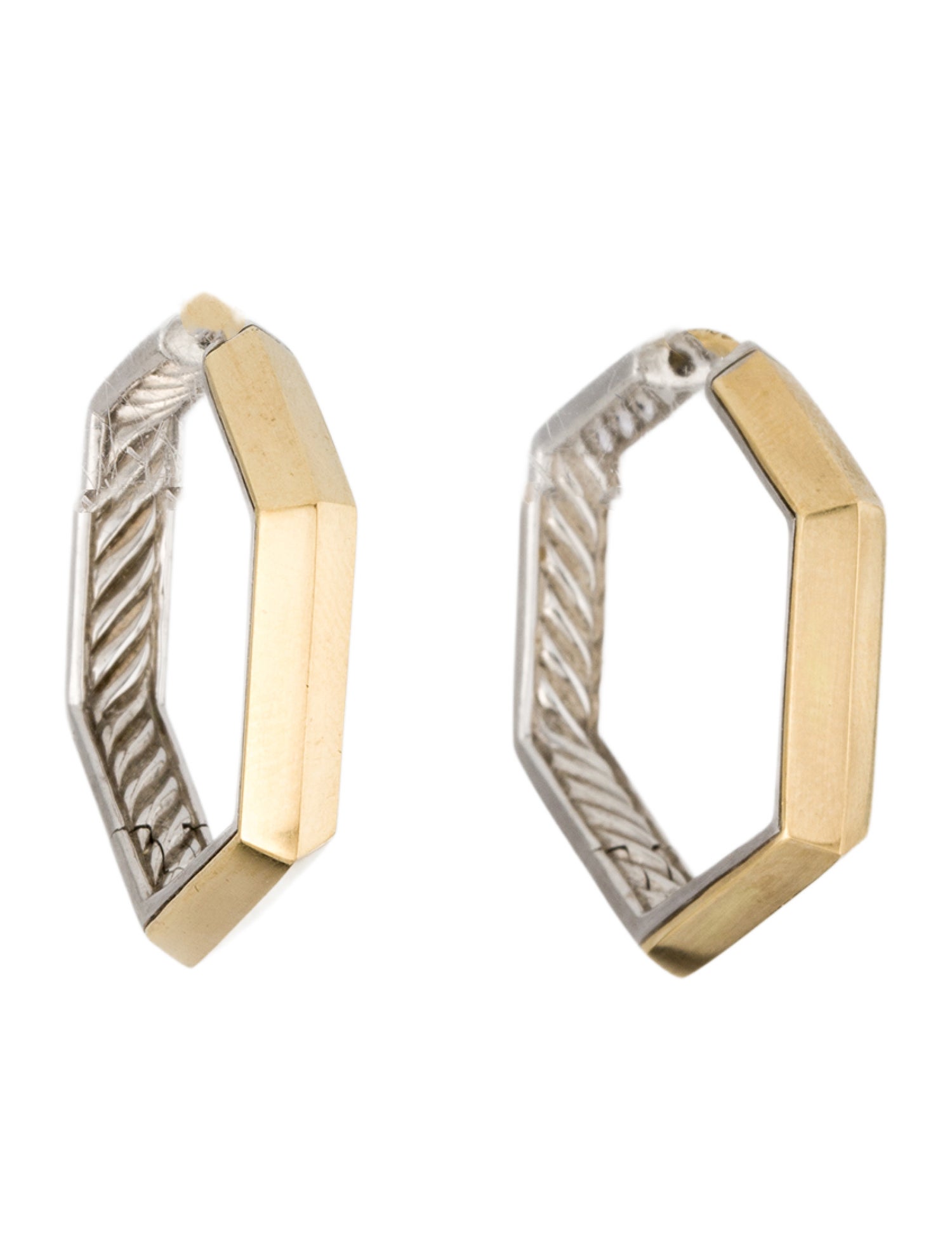 David Yurman Two-Tone Stax Hoops