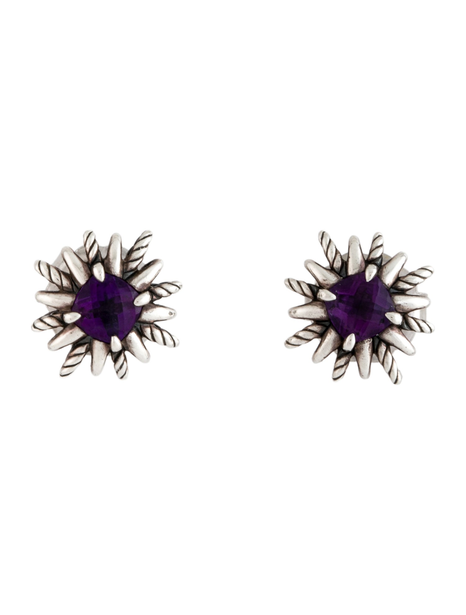 David Yurman Amethyst Starburst Earrings