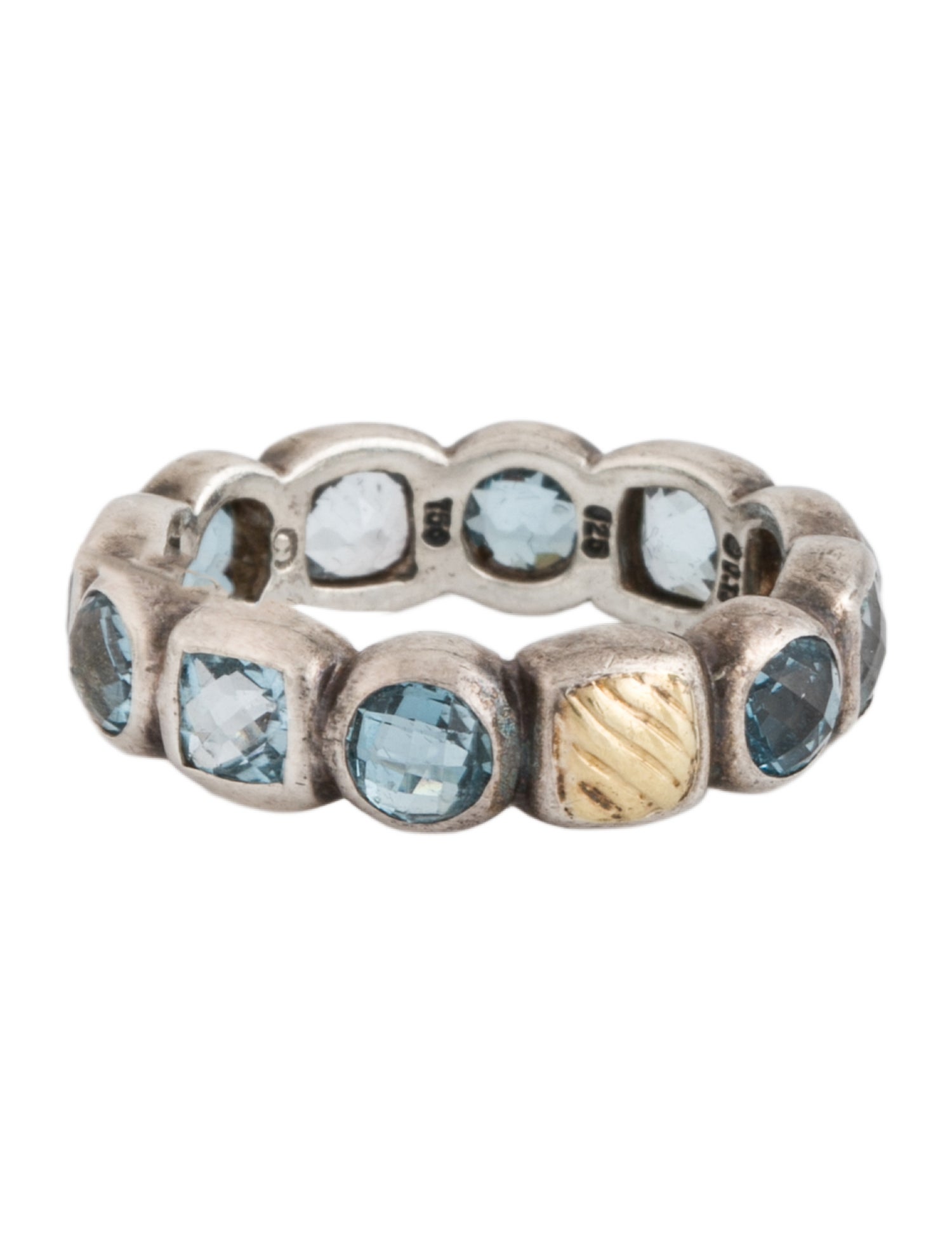 David Yurman Topaz Chiclet Band Ring