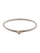 David Yurman Diamond Classic Cable Heart Station Bracelet