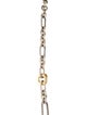 David Yurman Two-Tone Figaro Link Chain Necklace