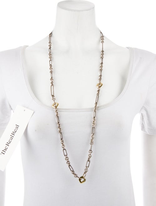 David Yurman Two-Tone Figaro Link Chain Necklace
