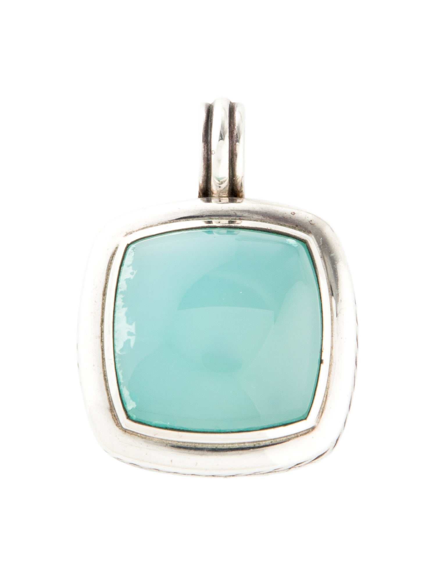 David Yurman Chalcedony Albion Enhancer Pendant