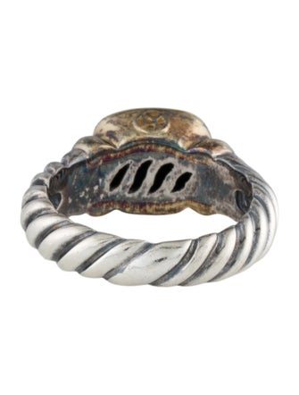 David Yurman Two-Tone Onyx Noblesse Cocktail Ring