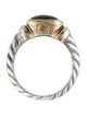 David Yurman Two-Tone Onyx Noblesse Cocktail Ring