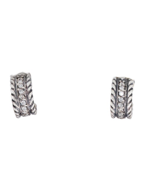 David Yurman Diamond Cable Classics Earrings