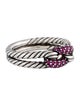 David Yurman Pink Sapphire Labyrinth Loop Ring