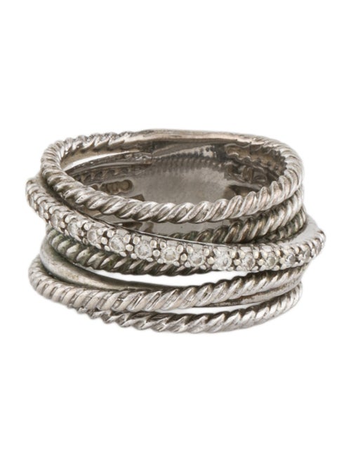 David Yurman Diamond Crossover Ring
