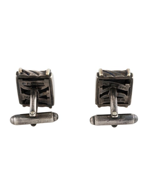 David Yurman Two-Tone Cable Cigar Band Cufflinks