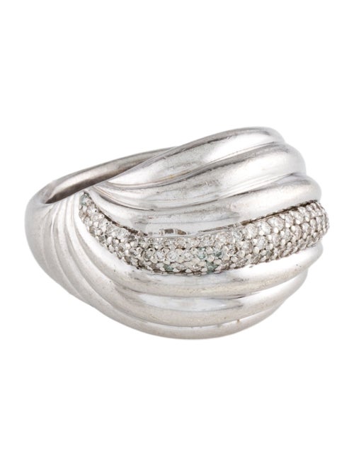David Yurman Diamond Sculpted Cable Dome Ring