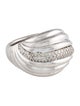 David Yurman Diamond Sculpted Cable Dome Ring