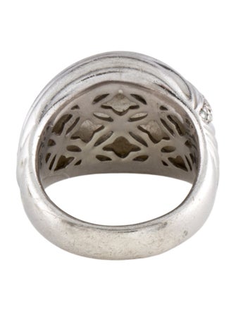 David Yurman Diamond Sculpted Cable Dome Ring