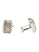 David Yurman Two-Tone Cable Cigar Band Cufflinks
