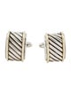 David Yurman Two-Tone Cable Cigar Band Cufflinks