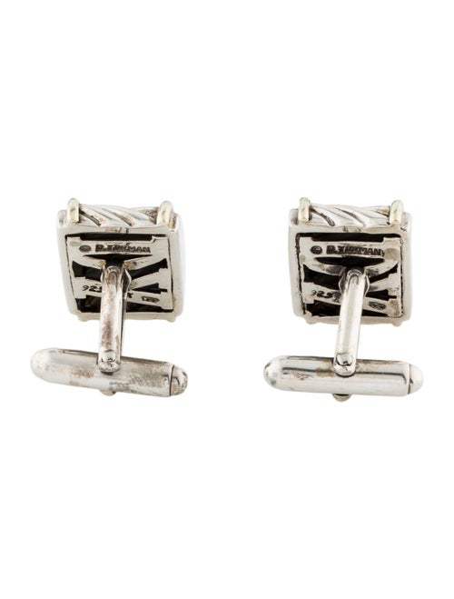David Yurman Two-Tone Cable Cigar Band Cufflinks